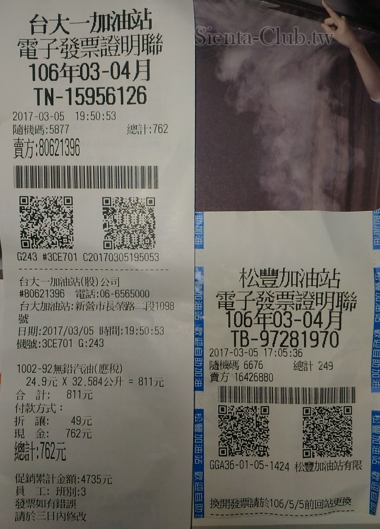 消耗總油量 32.6 + 10 = 42.6 L